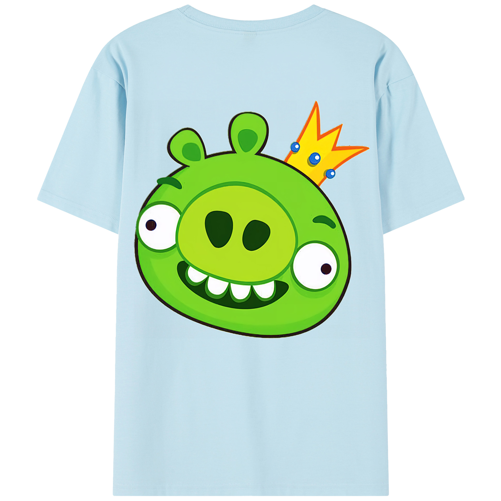 （画像用） Angry Birds アングリーバード 綿100％半袖Tシャツ（背面プリント）